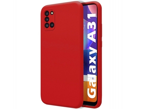 Carcasa Samsung Galaxy A31 TUMUNDOSMARTPHONE Silicona Líquida Rojo