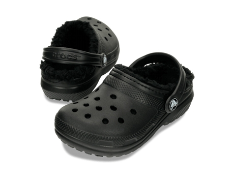 Zuecos de Bebé CROCS Classic Lined Negro (22/23)