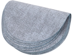 Juego De 6 Protectores De Mesa Redondos, Lavables Y Resistentes Al Calor Para El Hogar.