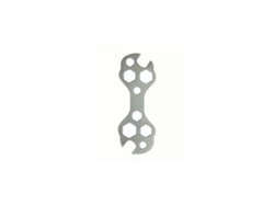 Llave ajustable multiusos para bicicletas, ergonómica, resistente a la corrosión, color plata, marca Gibalto.