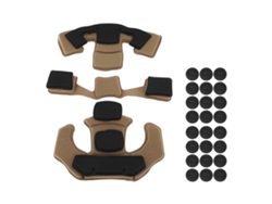 Ycnm-kit De 3 Almohadillas De Espuma Viscoelástica Para Casco De Motocicleta, Scooter, Bicicleta Y Ciclismo, Color Marrón