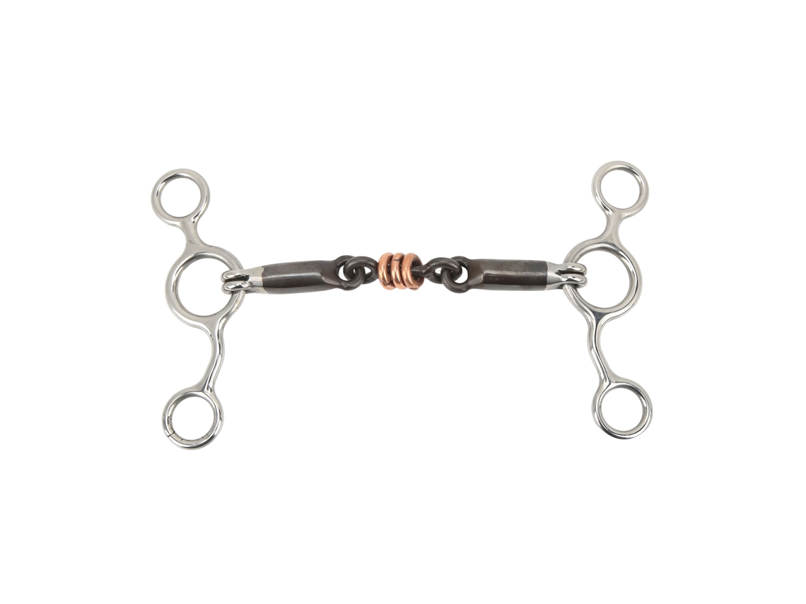 Bocado De Caballo Con Anillo, Gatillo, Acero Inoxidable Y Latón, 145 Mm, Equipo De Entrenamiento