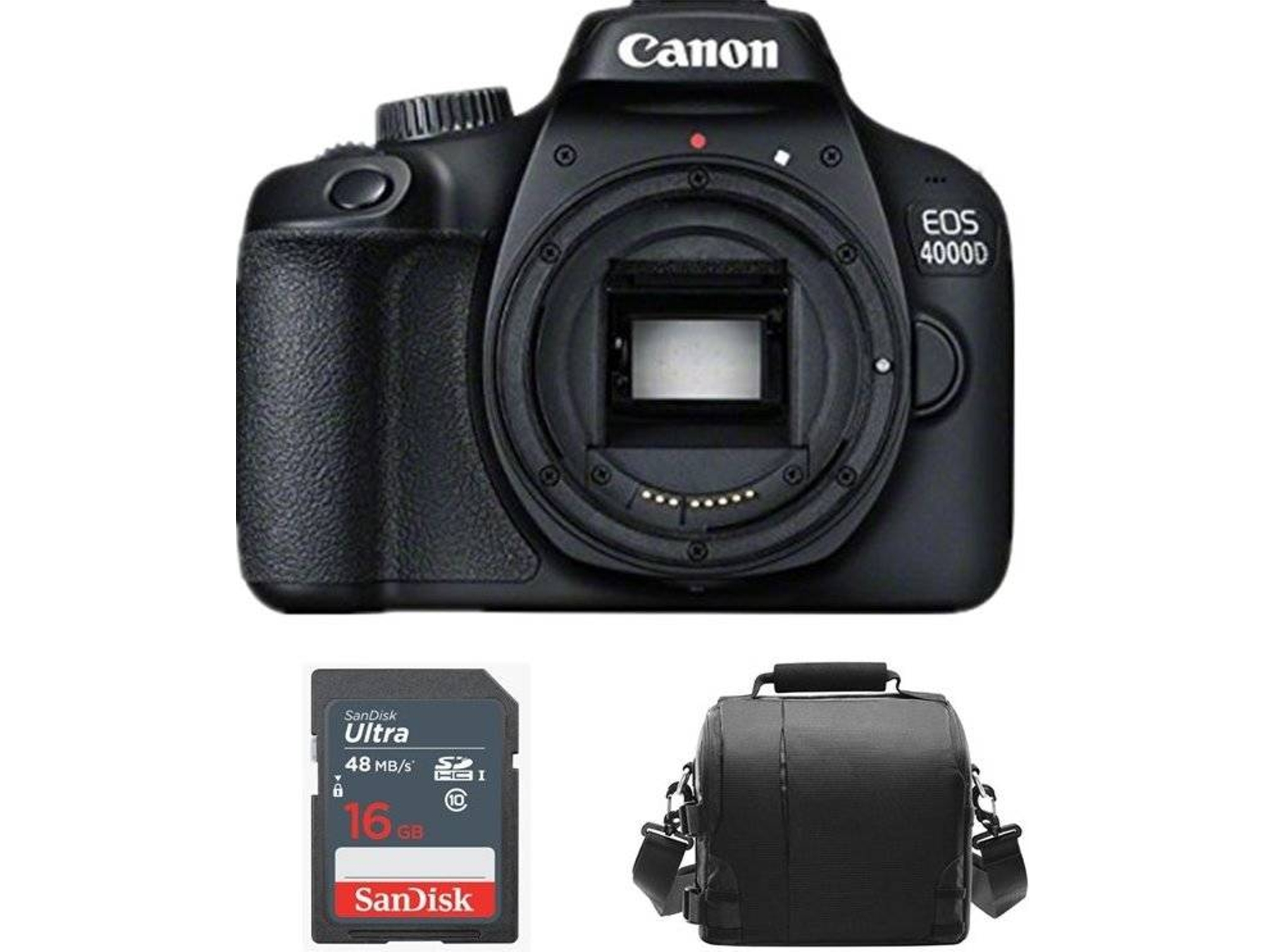 Kit Cámara Réflex CANON EOS 4000D + 16gb SD