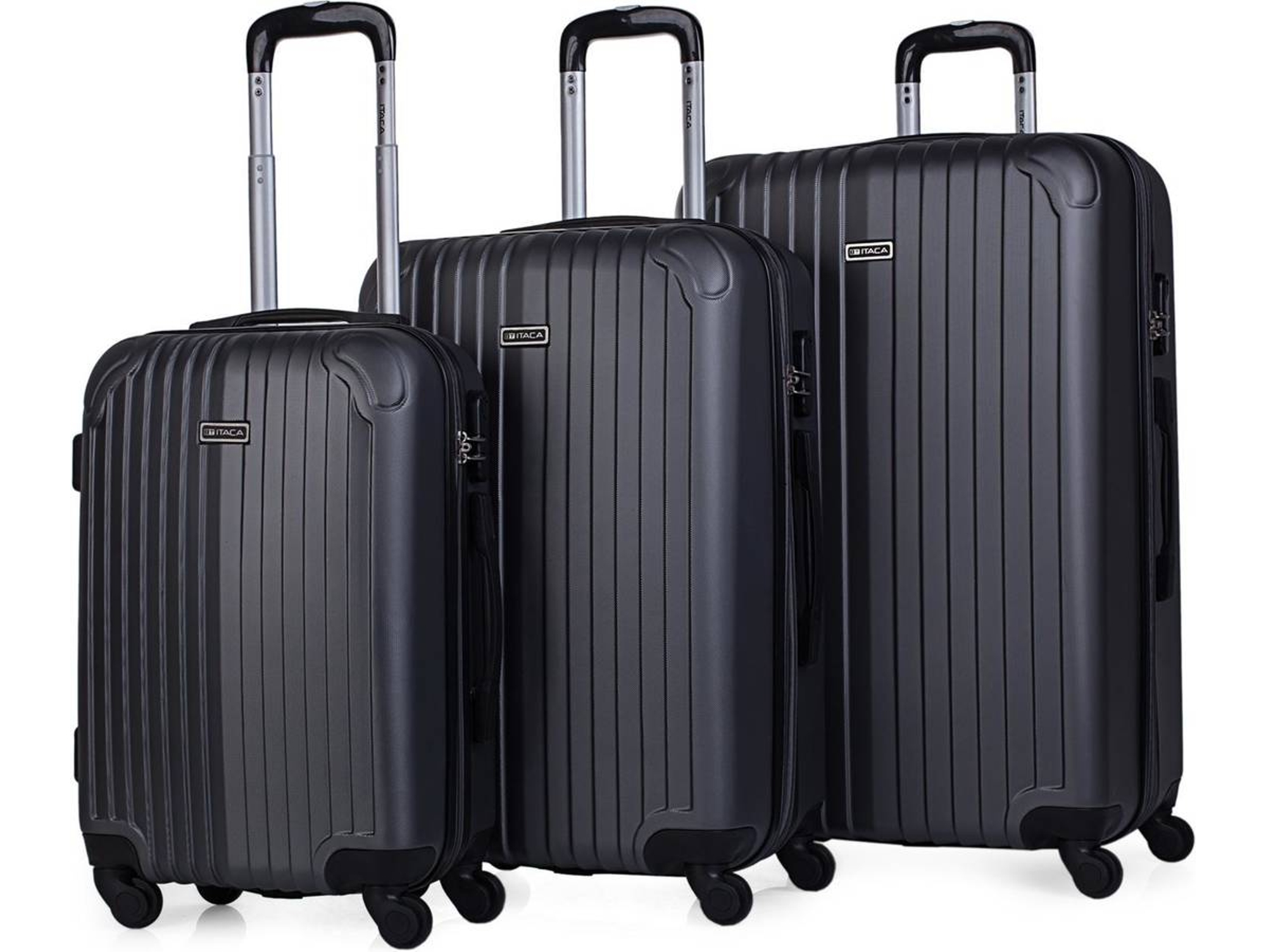 Conjunto 3 Maletas de Viaje ITACA ABS Extensible (35/70/100 L)