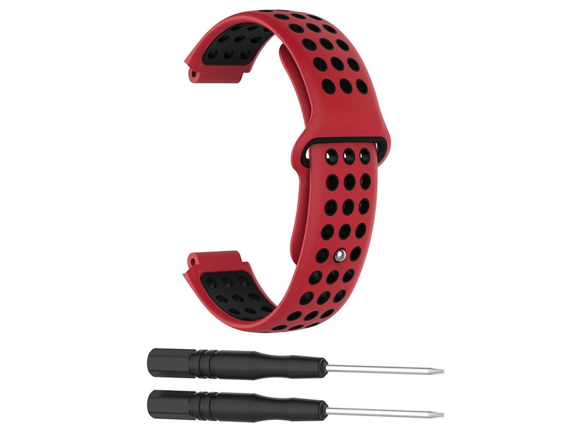 Pulseira Em Silicone Para Garmin Forerunner 235/230/220/630/620735 Vermelho/preto Hexinyigjly