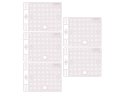 Jaula Portátil De Aislamiento Para Abeja Reina, 5 Unidades, Herramienta Reutilizable Para Apicultura, Color Blanco.