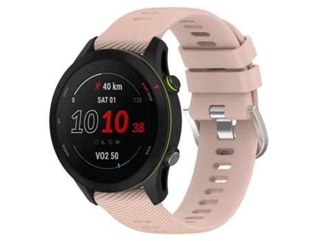 Correa de reloj inteligente para Samsung Galaxy Watch Active 2 40 mm 20 mm Correa de reloj de silicona suave de color sólido (rosa)