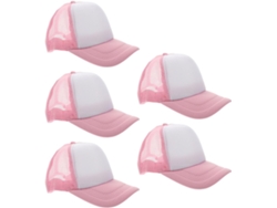 Juego De 5 Gorras De Béisbol De Poliéster Sublimables