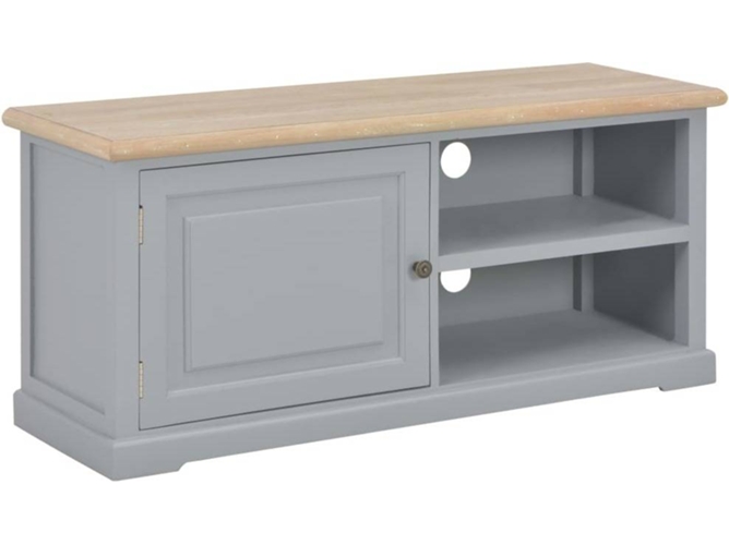 vidaXL Mueble para el televisor de madera gris 90x30x40 cm