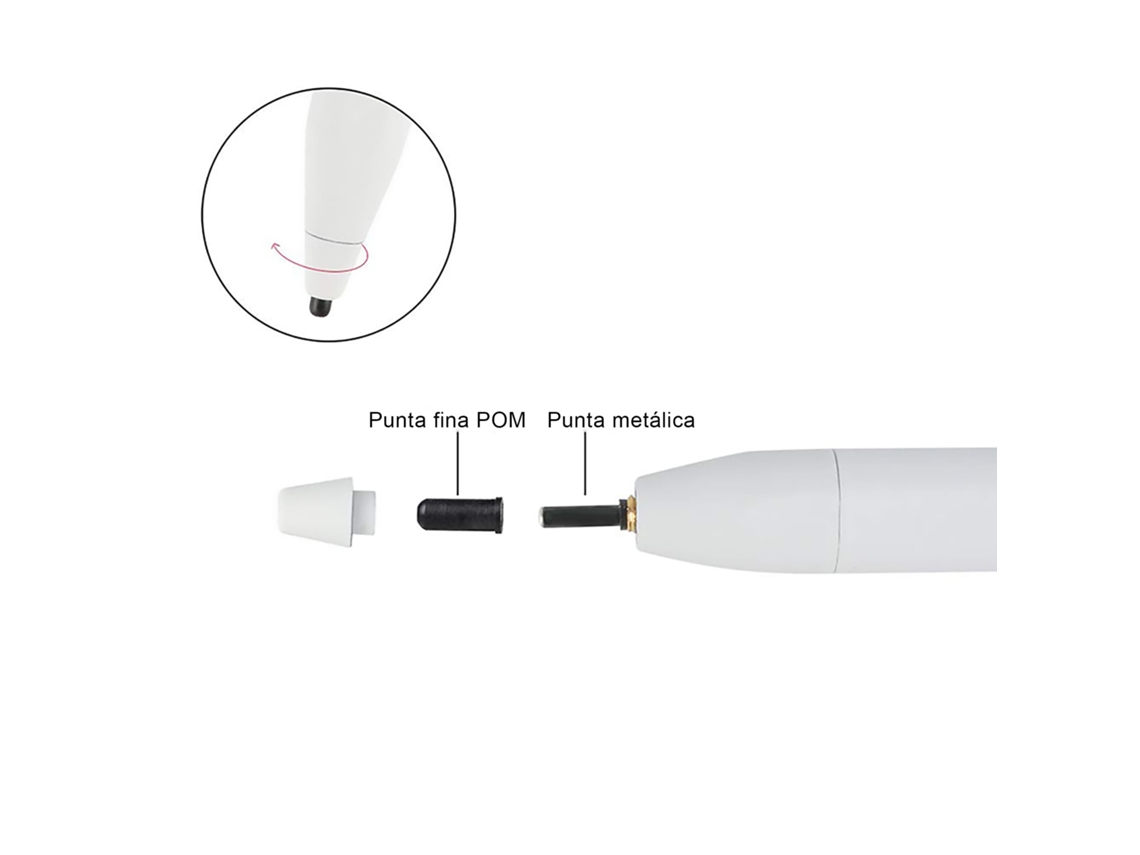 Bolígrafo LEOTEC (Leotec LESTP01W - Blanco)