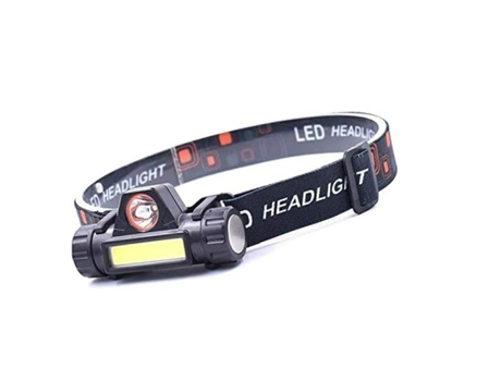 Faros delanteros Led Linterna frontal impermeable 3 modos Linterna Batería Camping Caza Faro, Faro para acampar (Negro) CHRONUS