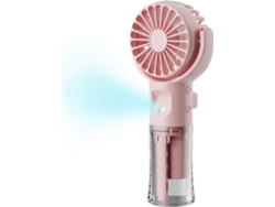 Ventilador Portátil Recargable Con Sistema De Nebulización De Agua Y 4 Velocidades Mediante Usb.
