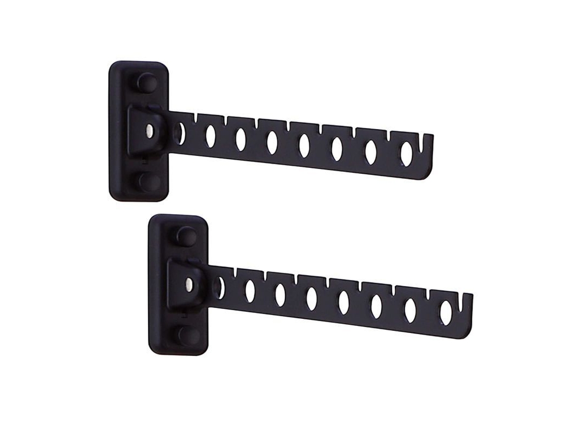 2026-rack Colgador Pared Plegable Acero Inoxidable 2 Piezas Con Brazos Giratorios 180° Para Ropa Sombreros Bolsos Negro