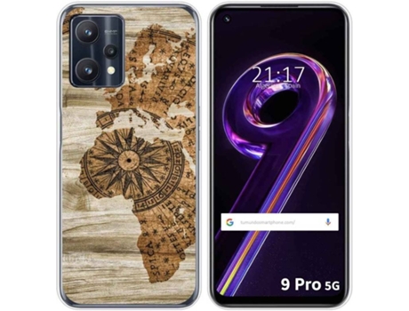 Carcasa para Realme 9 Pro 5G TUMUNDOSMARTPHONE Dibujos Madera 07 Multicolor