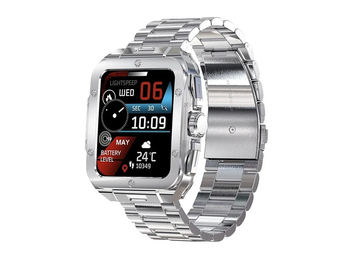 Reloj inteligente con pantalla táctil de 1,85'' con monitorización de frecuencia cardíaca, SpO2 y sueño. 20 modos deportivos y asistente de voz. Bestvite.