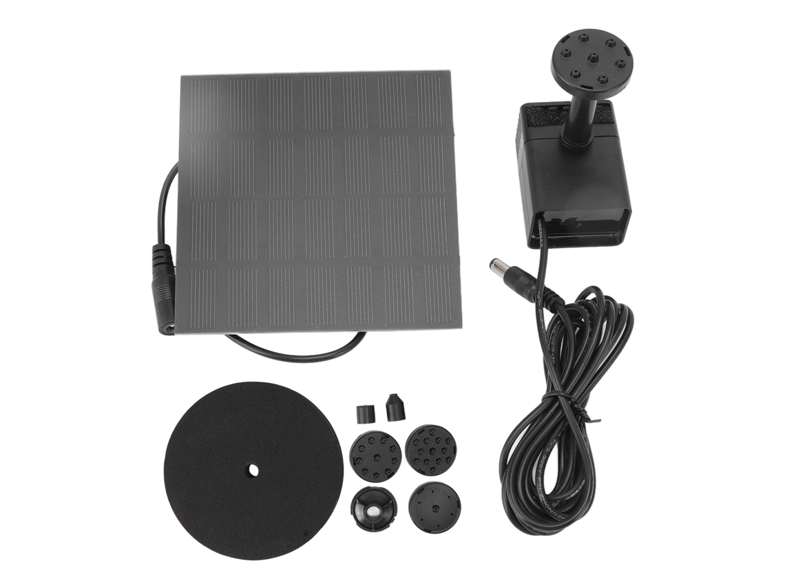 Kit De Bomba De Agua Solar Para Montar Uno Mismo Con 6 Boquillas Para Bebederos De Pájaros, Jardín Y Acuarios - Ecológico