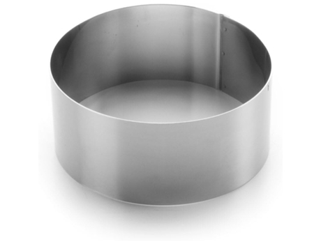 Anillo redondo de acero inoxidable para tartas LACOR 18/10 - 14X6 cm
