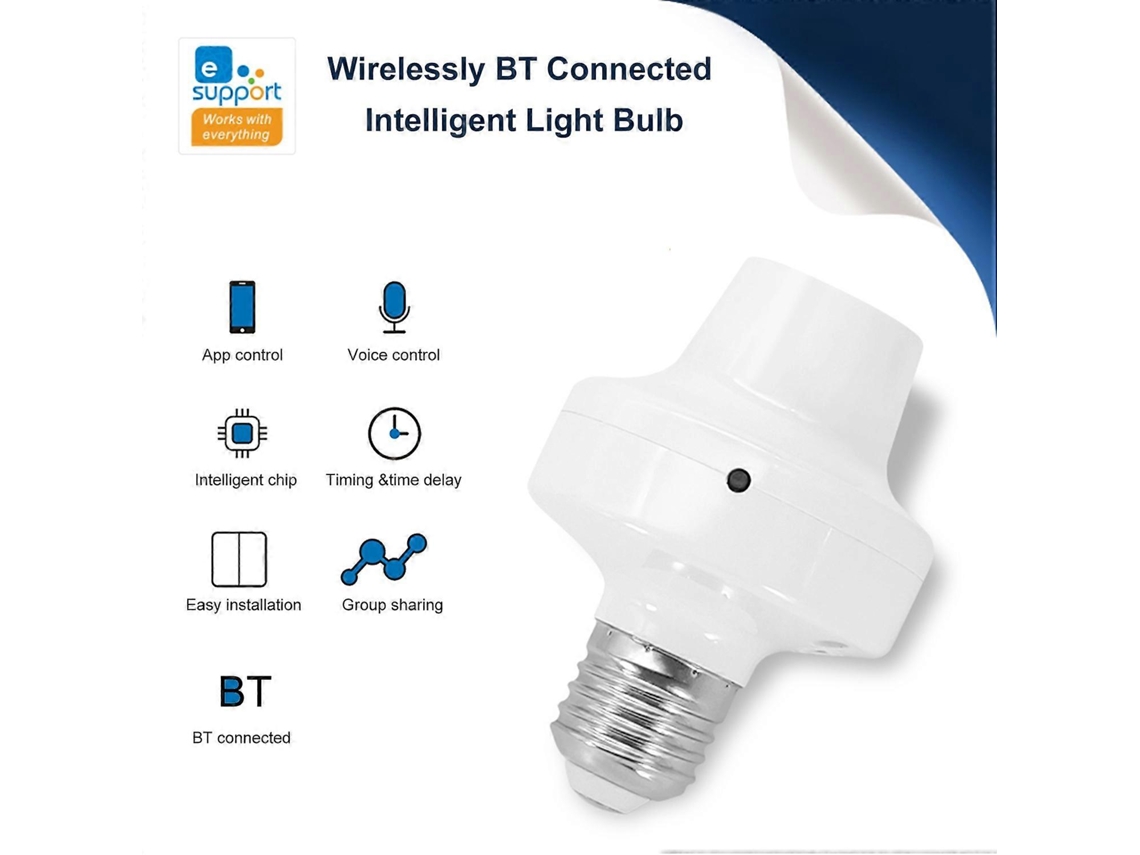 Bombillas inteligentes Yunzii BT C90 de 250 V con conexión inalámbrica y casquillo E27 para teléfonos compatibles