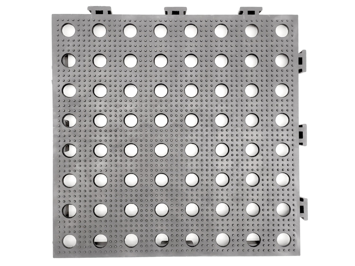 Pack 1.000 Losetas Suelo Antideslizante Maxi Drenante Gris 33x33x2cm (≈109m²) Ultra-resistentes: Paso De Coches, Hostelería, Industria