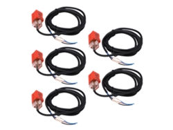 5 Sensores De Proximidad Npn Normalmente Abiertos, 100 Hz, Ip65, Dc10-30v, 200 Ma