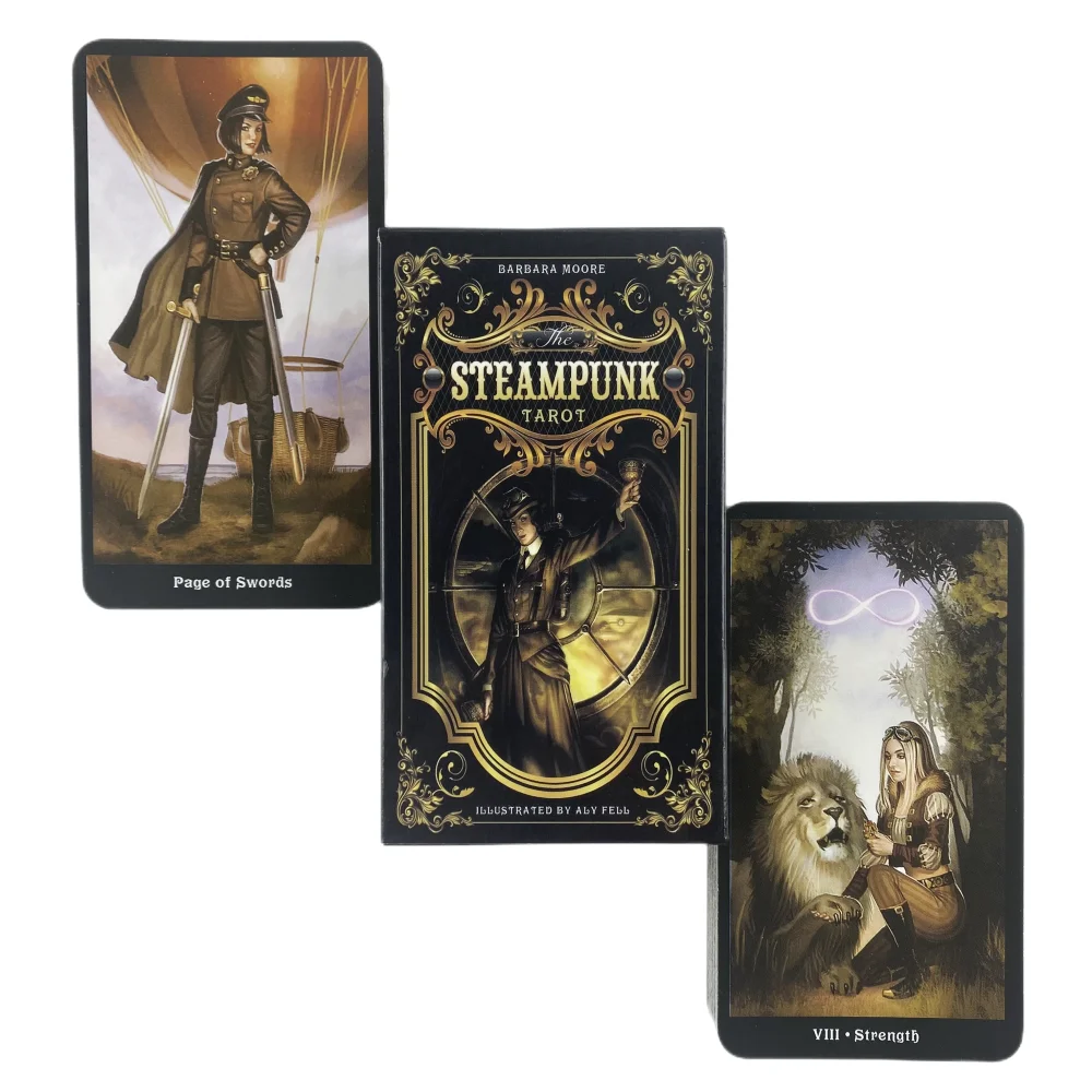Baraja De 78 Cartas: Tarot Steampunk, Una Baraja De Tarot Para La Adivinación Y La Lectura De La Fortuna.