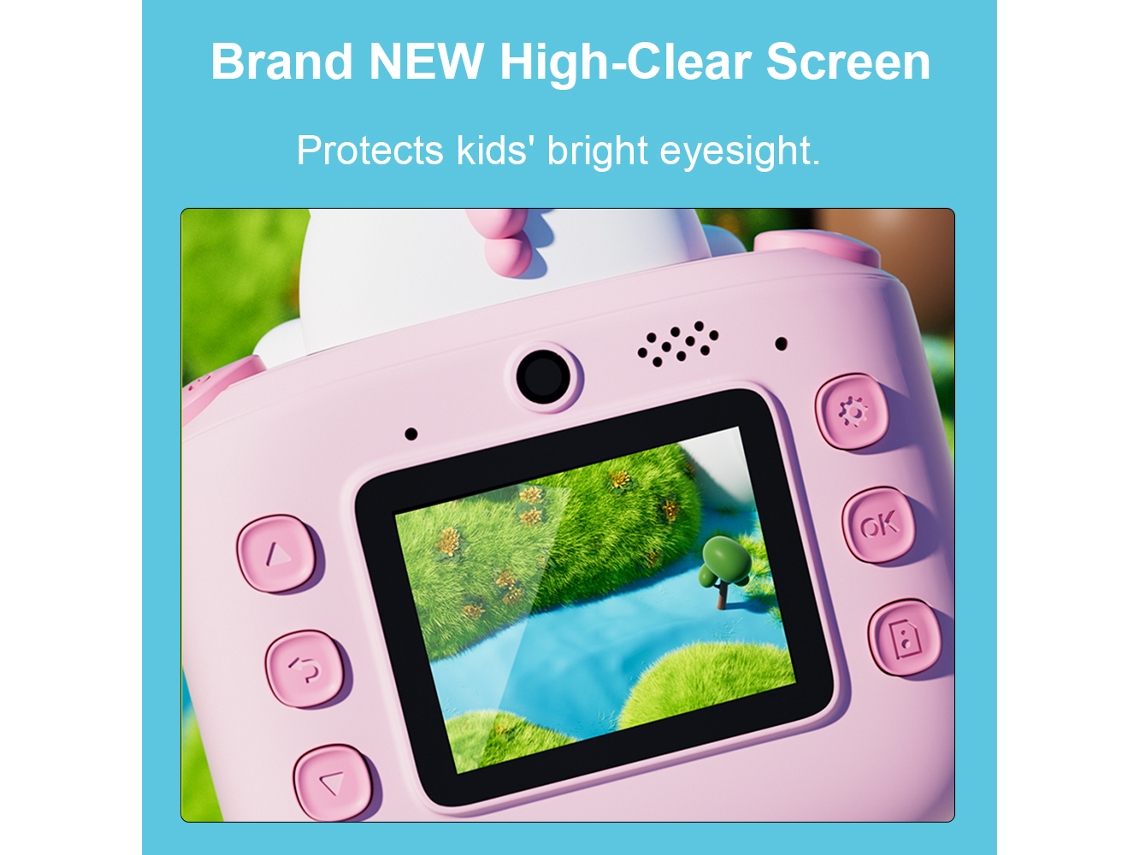Cámara Digital Para Niños Con Impresión Instantánea De 48mp, Para Niños De 3 Años Y Más, Con Batería De 800mah