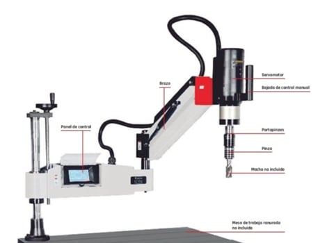METALWORKS 790004413 Roscador Eléctrico de Brazo Mwkz12H