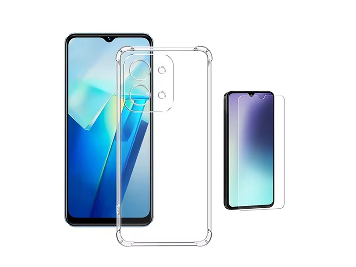 Kit De Funda Antigolpes Superprotect Película De Cristal Templado Clearglass Phonecare Para Xiaomi Poco C85 - Transparente