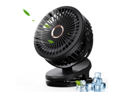 Ventilador Portátil De 5000 Mah, Rotación De 720° - Apto Para Cochecitos De Bebé.