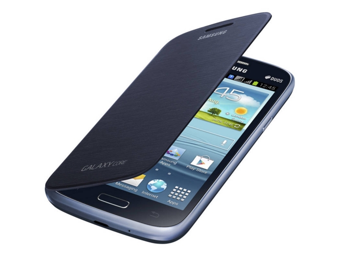 Funda Flip Cover Galaxy Core Azul