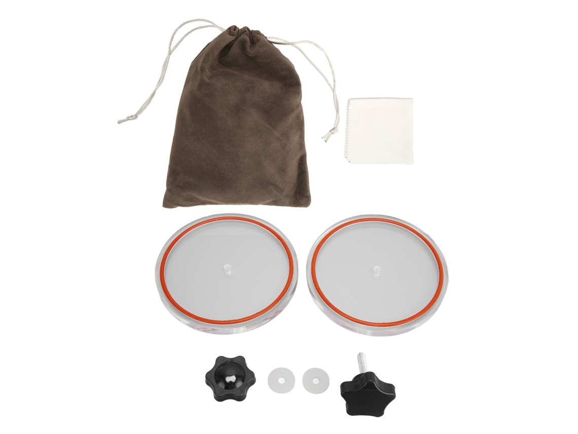 Etiqueta Protectora Para Discos De Vinilo Lp De 12 Pulgadas, Limpiador Transparente Con Anillo De Silicona Rojo.