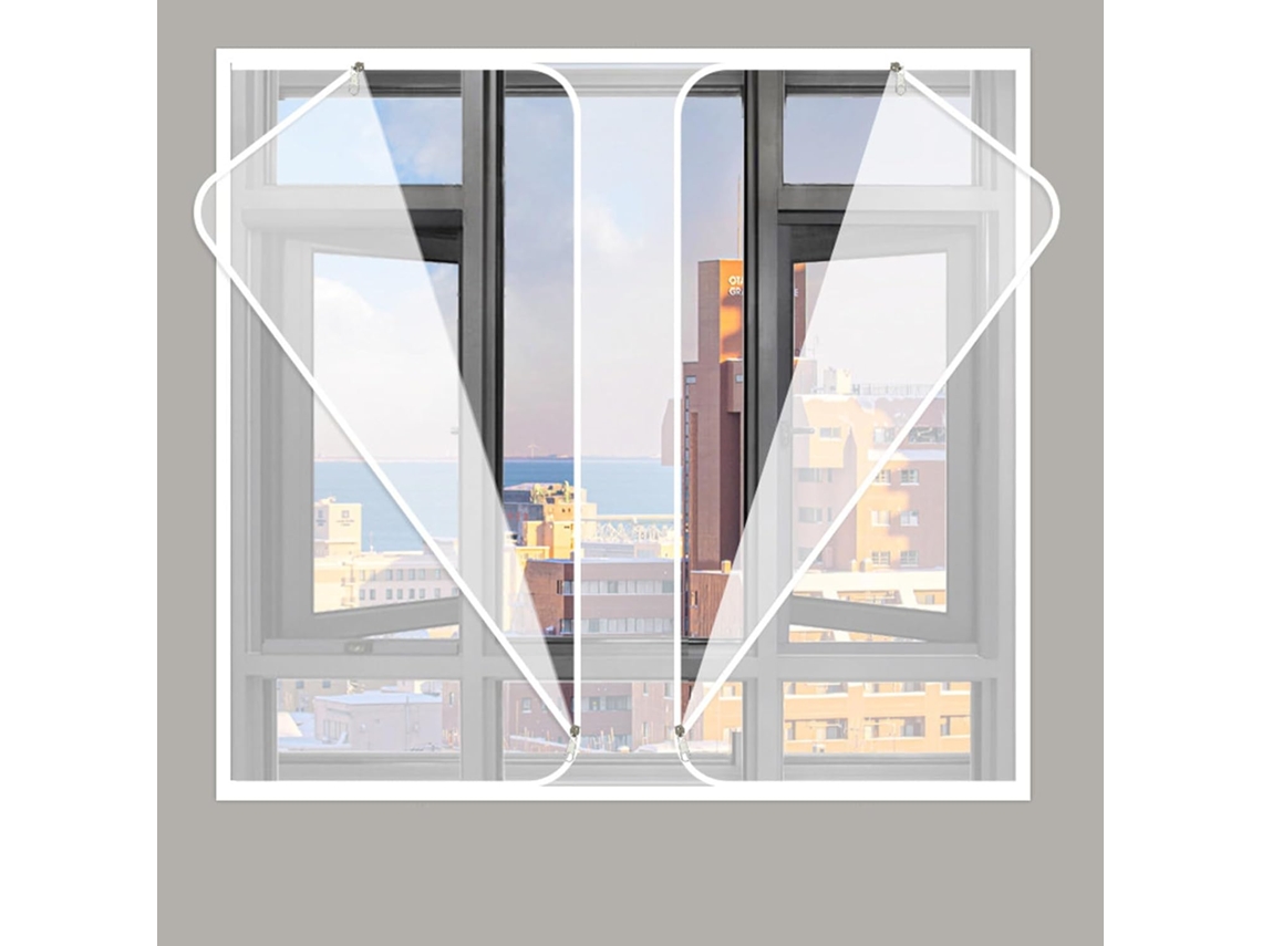 Lámina Aislante Térmica Para Ventanas, Lámina Transparente Antifrío Kit De Aislamiento Ventanas Con Tira Ad...
