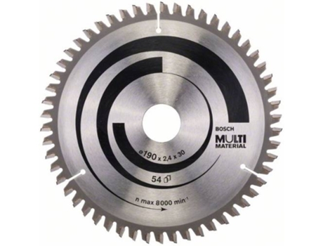 Disco de Sierra Circular BOSCH Multi Material 190x30x2.4 mm - 54