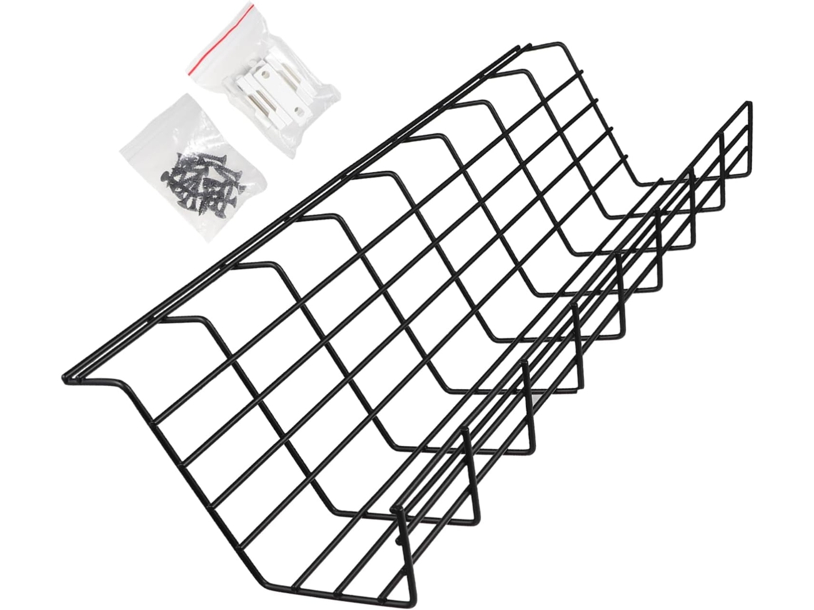 Organizador De Cables Para Debajo Del Escritorio (1 Unidad), Práctico Para Guardar Regletas.