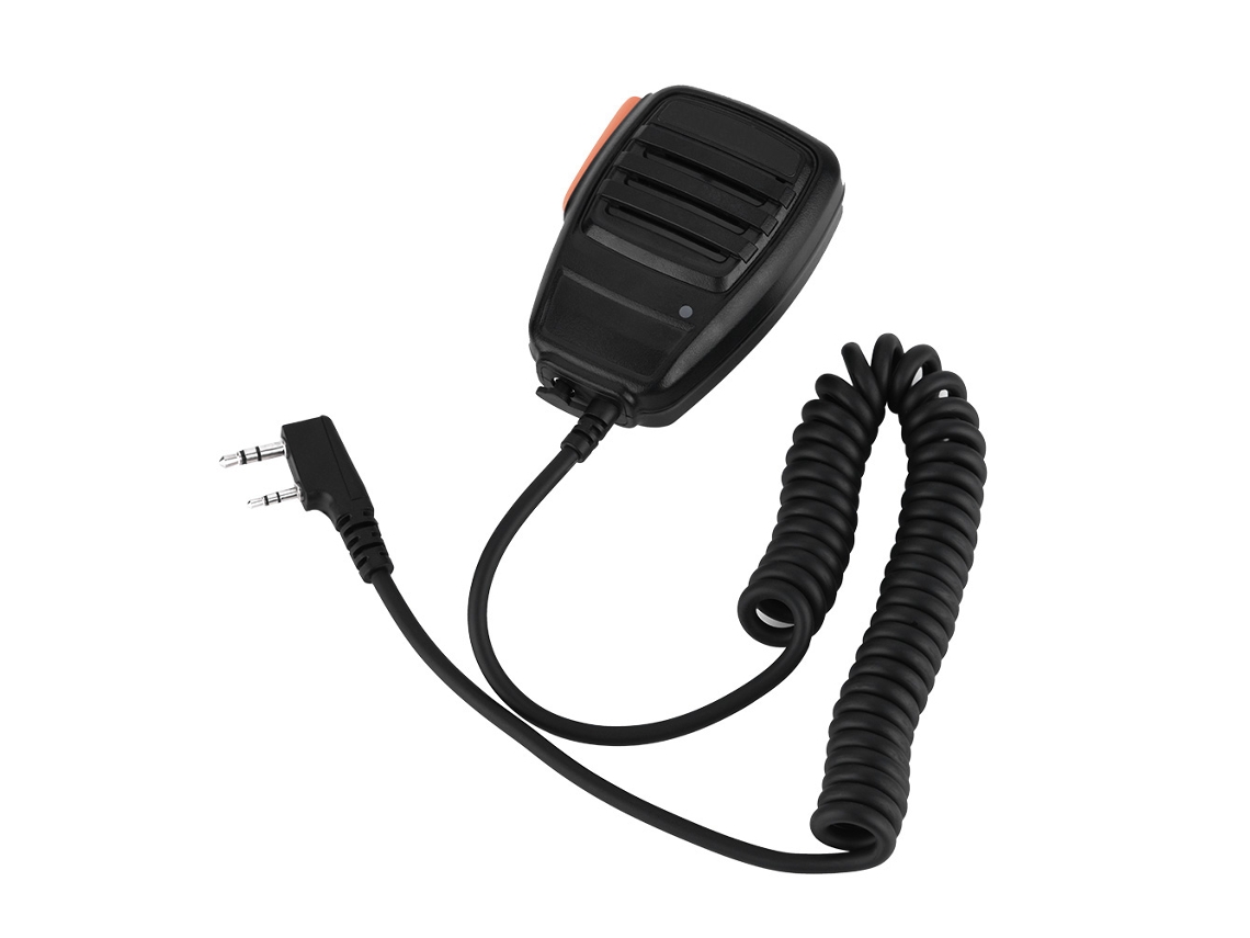Micrófono con altavoz portátil Mali con 2 pines para Kenwood, Baofeng, UV5R | Sin marca