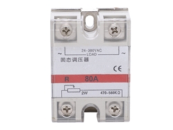 Regulador de voltaje de estado sólido (SSR) con relé, 24 380 VCA 80 A y regulador de resistencia (S/BRAND)
