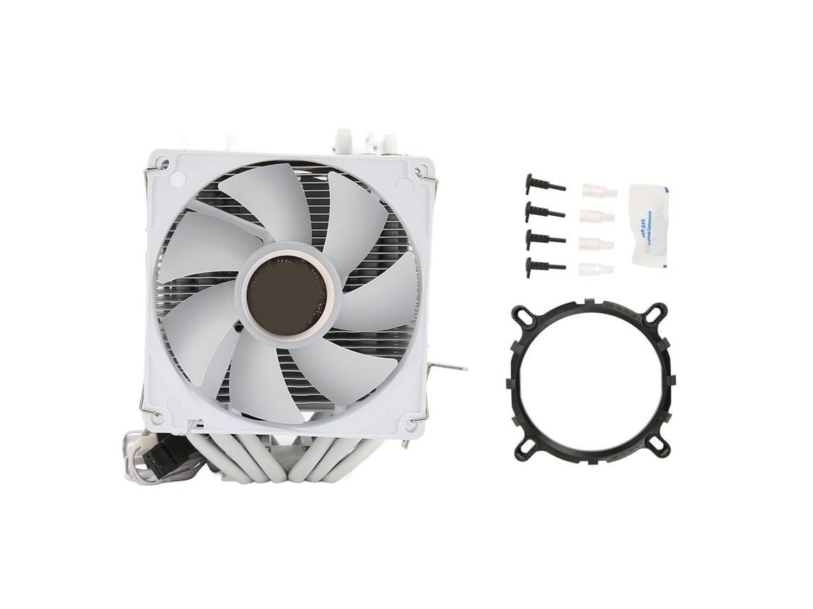 Disipador De Cpu Rgb Con 6 Tubos De Calor, Silencioso De 3 Pines, Compatible Con Intel Y Amd.