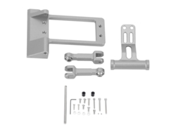 Soporte De Servo Rc Con Kit De Dirección Hidráulica De Aleación De Aluminio Para Coche Scx10 Iii Ar45p 1/10, Kit De Montaje Diy En Color Titanio.
