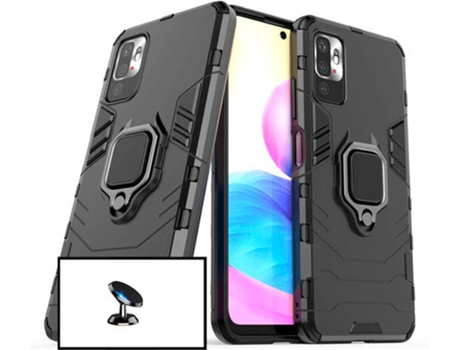 Kit Soporte Magnético de Coche y Funda 3X1 Military Defender Xiaomi Redmi 10 PHONECARE Negro