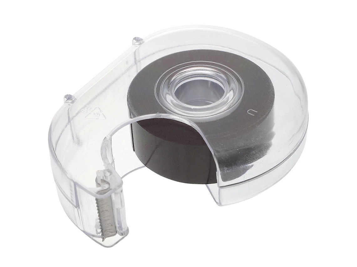 Fomiyes 1 rollo de cinta magnética flexible de 5 m con adhesivo magnético y dispensador GOKOCO