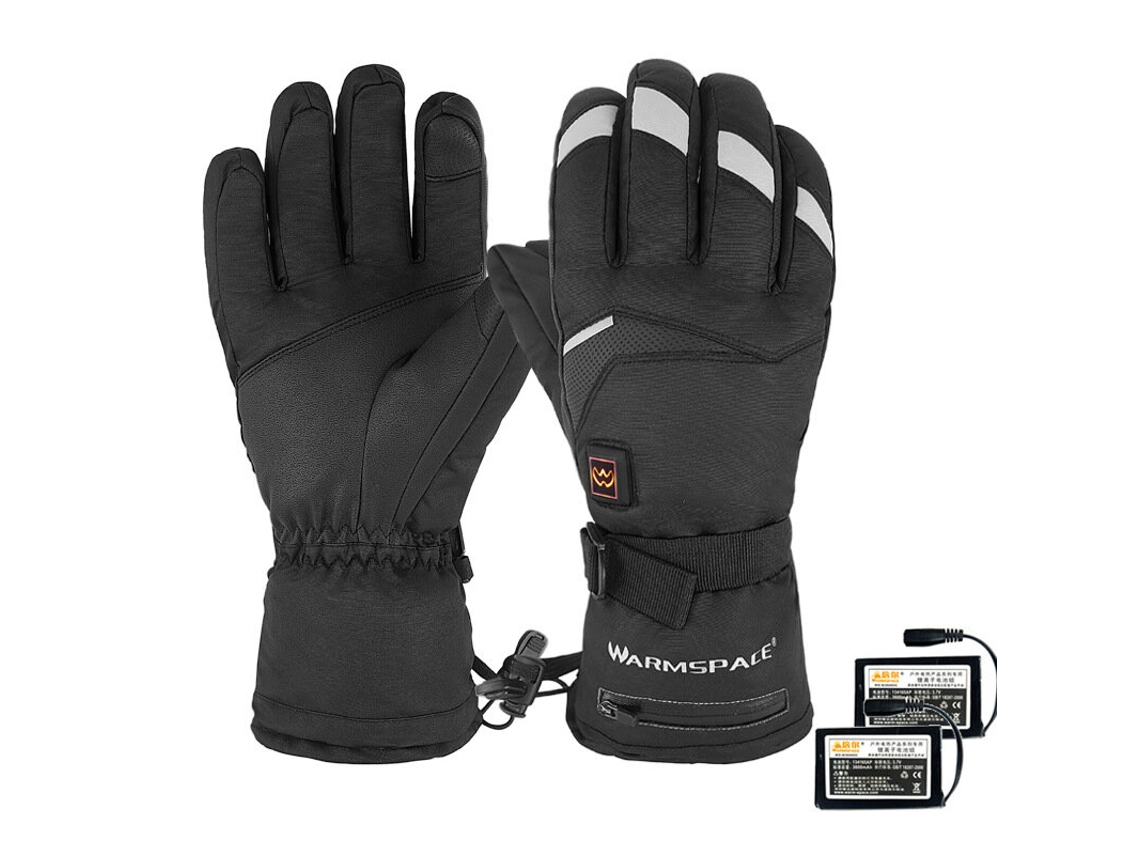 Xlwarmspace Guantes Eléctricos Calefactables 3 Modos Invierno Dedos Completos Tácticos Impermeables Hombre Mujer
