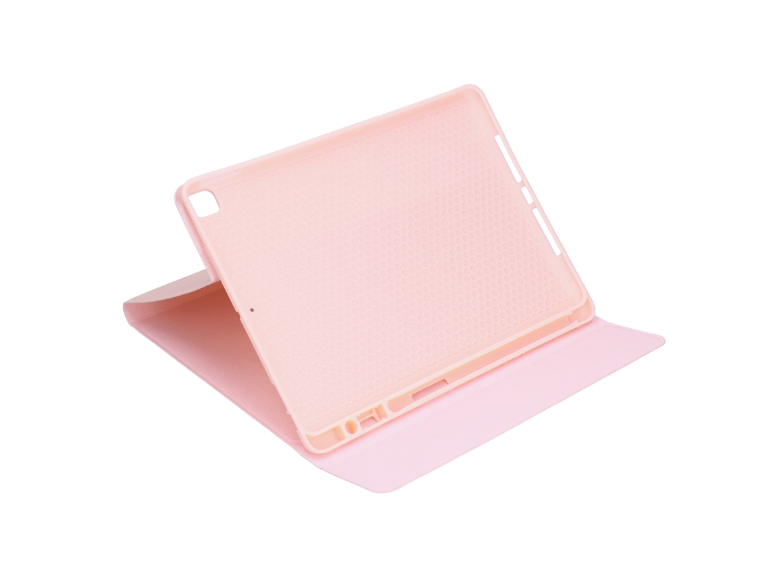 Funda de piel sintética duradera y cómoda para tabletas iOS de 10,2 a 10,5 pulgadas, color oro rosa claro