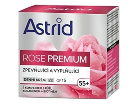 ASTRID - Rose Premium Day Cream OF 15 ( 55+ ) - Zpevňující a vyplňující denní krém 50ml