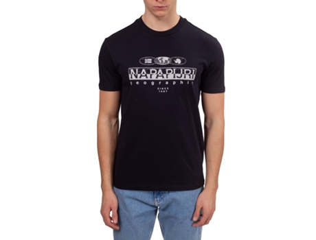 Camiseta de Hombre NAPAPIJRI Negro (3XL)