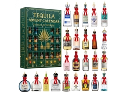 Calendario de Adviento Eifson 2D con colgante acrílico de tequila, cuenta regresiva de 24 días