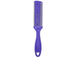 Peine cortapelos de doble hoja de acero inoxidable para cortar y recortar cabello largo o corto.