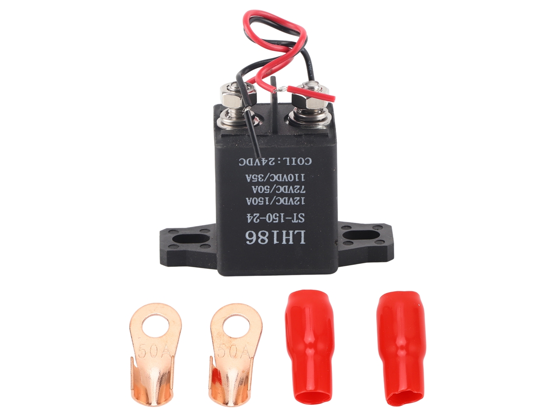 Relé Solenoide De Arranque De 2 Terminales Y 24 V Cc Con Bobina De Latón Para Vehículos Todo Terreno, Vehículos Utilitarios Y Automóviles.