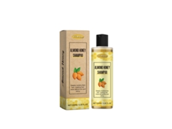 Champú nutritivo de almendras y miel para suavidad, brillo, hidratación profunda y protección del cabello.