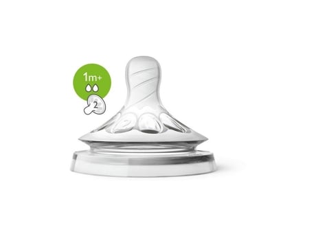 Tetina PHILIPS/AVENT Natural Flujo Lento 0M+ Philips/Avent (2un.)
