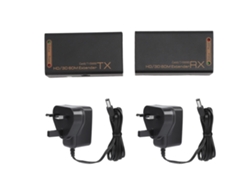 Extensor De Interfaz Multimedia Hd Mediante Cable Cat 6/7 1080p 60hz 3d 60m Enchufe Británico
